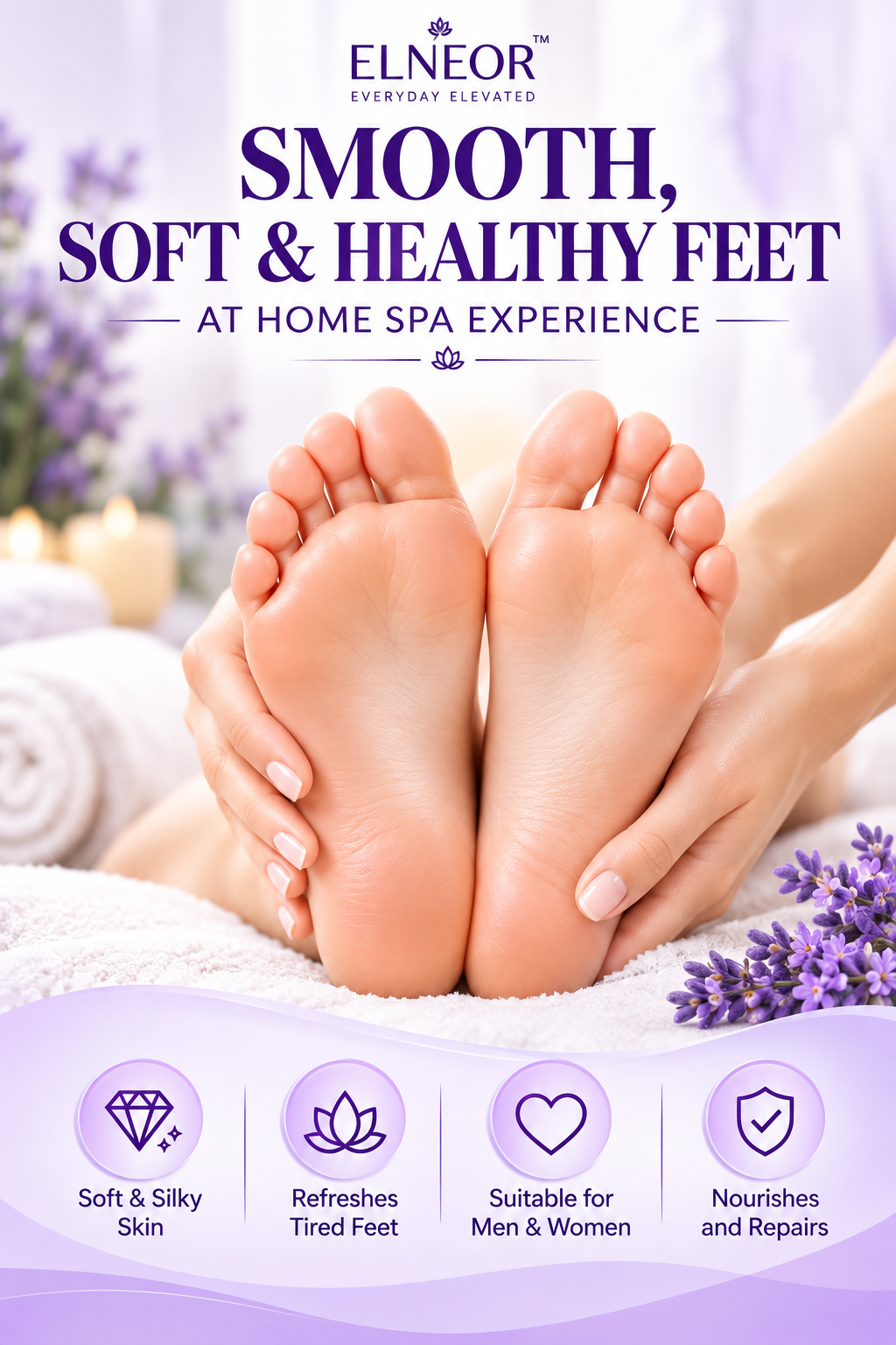 ELNEOR Exfoliating Foot Peel Spa Mask Socks