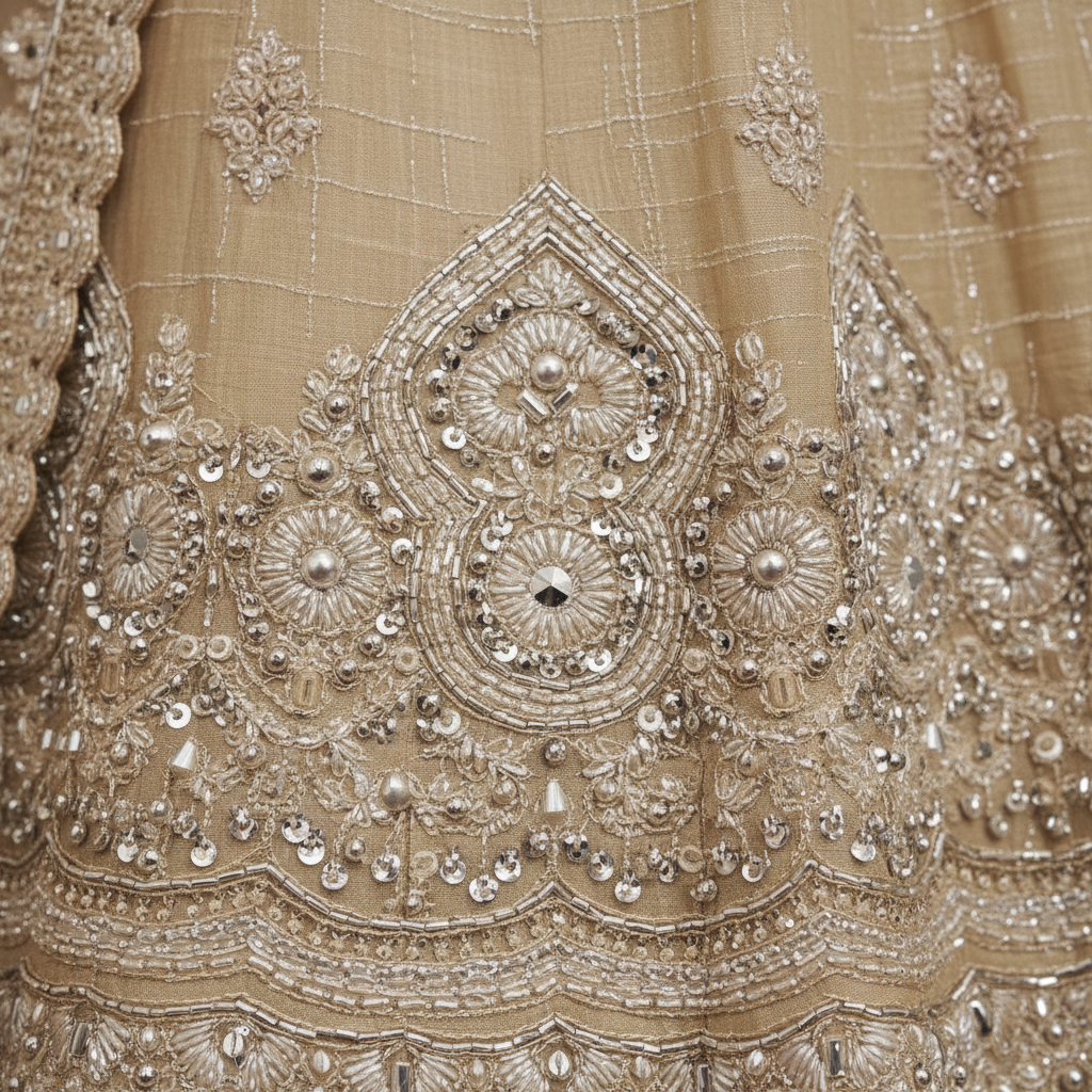 Embroidery detail shot