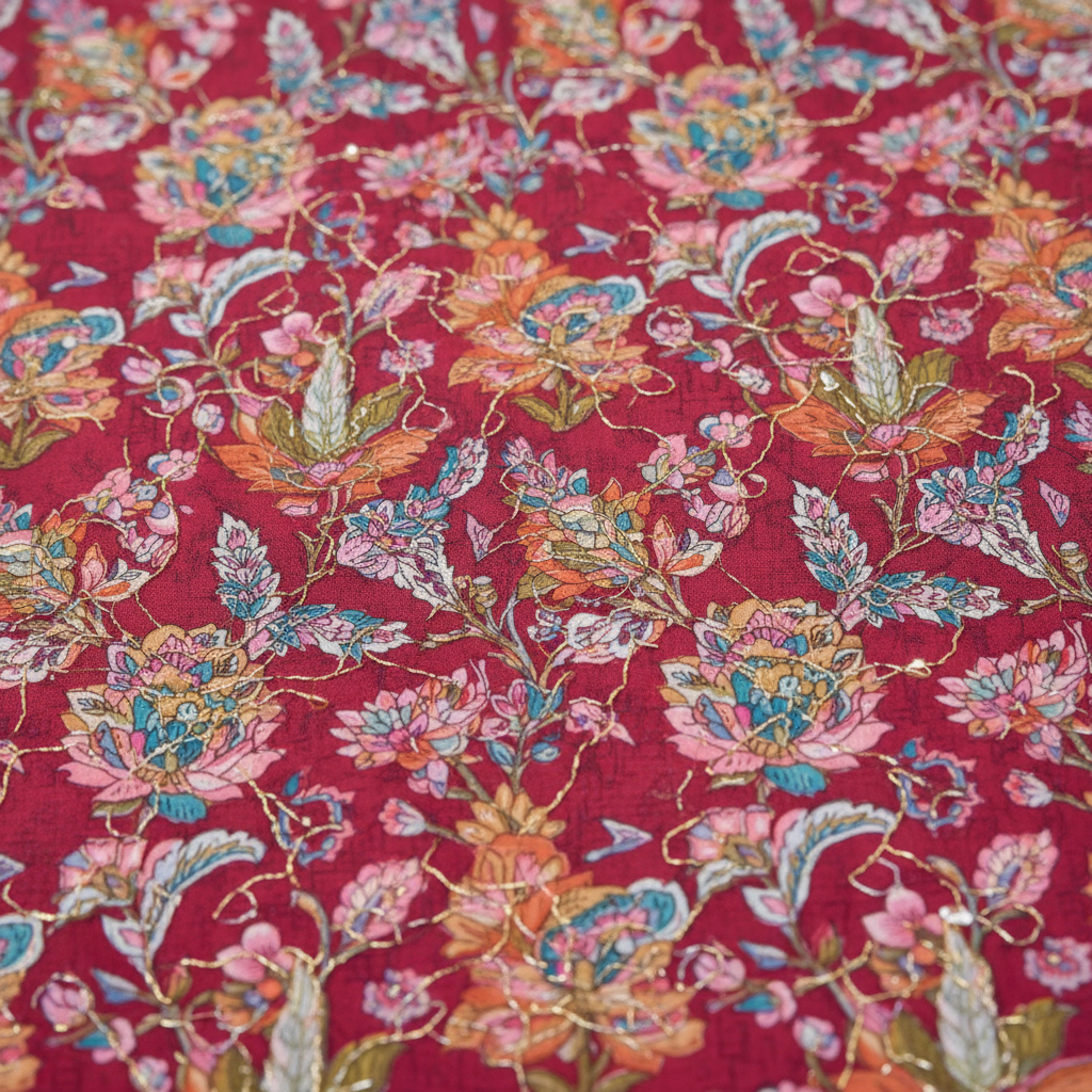 Embroidery detail shot