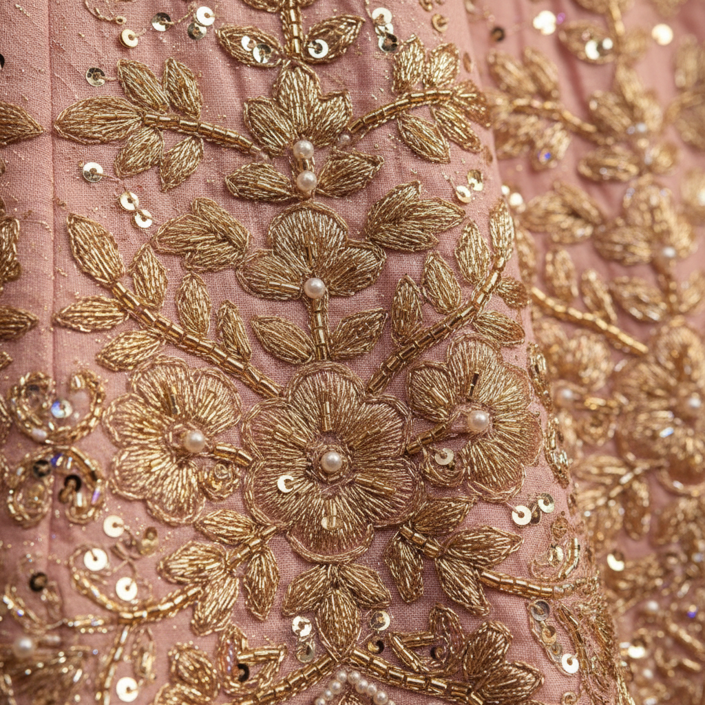 Embroidery detail shot