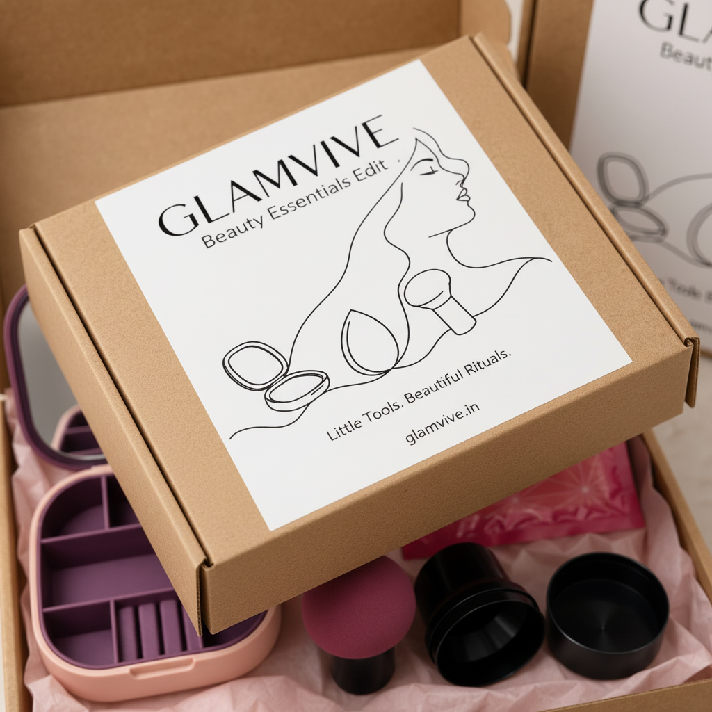 GLAMVIVE Beauty Essentials Edit – 6-Piece Beauty Tools Gift Set