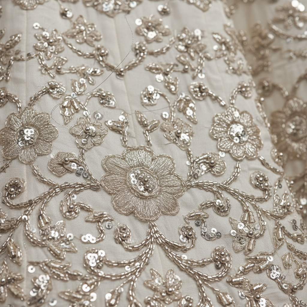 Embroidery detail shot