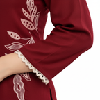 Sleeve cuff embroidery detail